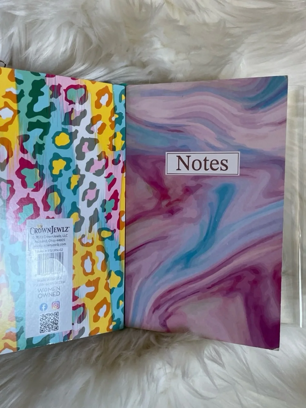 Purple midori  Notebook with Donut Charm